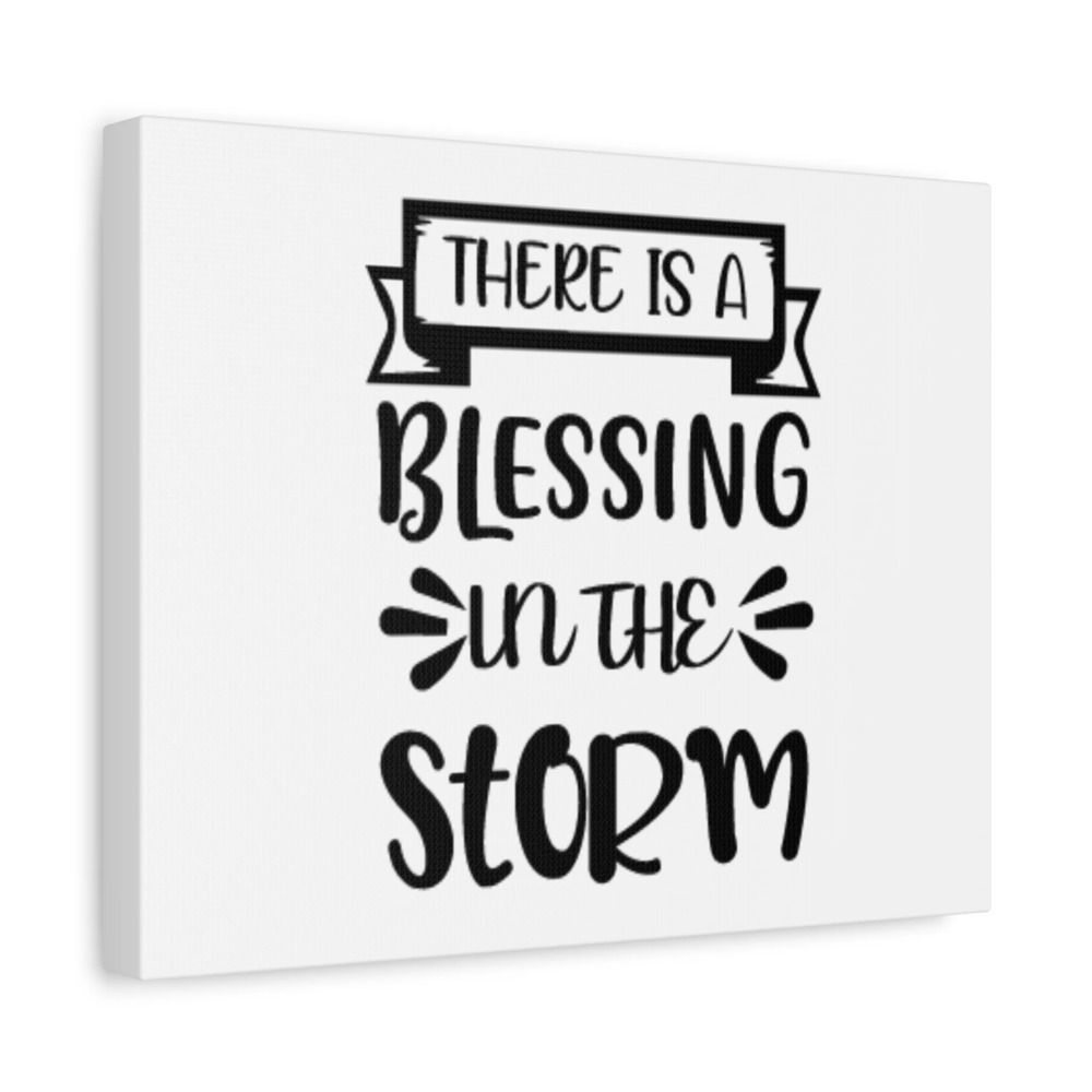 Scripture Canvas A Blessing In The Storm Psalm 107:29 Christian Wall Art Bible